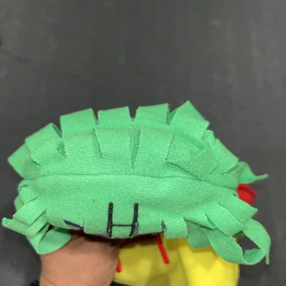 Vintage The Letter People Hand Puppet Plush Mr. H Happy Hair Abrams Learning